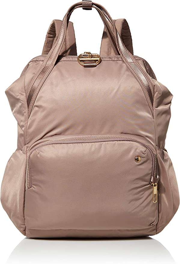 Pacsafe Women's Citysafe Cx 17l Anti Theft Backpack-Fits 16 Inch Laptop (Blush Tan)